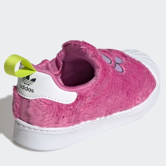 Adidas X Kevin Lyons Fuzzy Pink Monster Superstar 360 C Little Kids Shoes - Picture 7 of 13